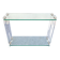 Console design Marais International en verre et plexiglas, vers 1980