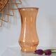 Large glass vase, apricot, French vintage, authentic