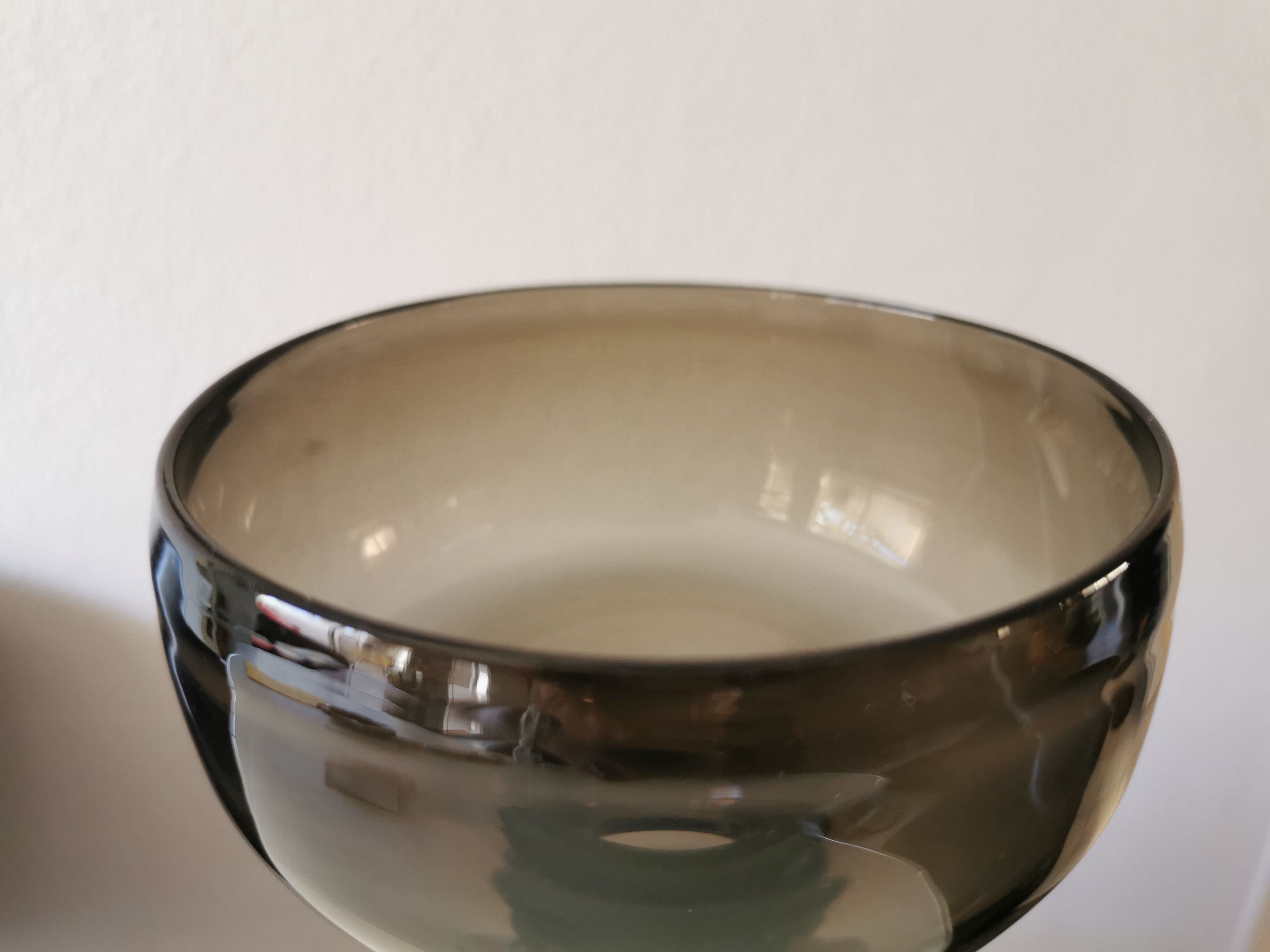 Vase bubble en verre soufflé Space Age années 70