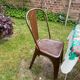 Old metal patio chairs