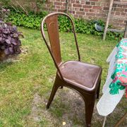 Old metal patio chairs