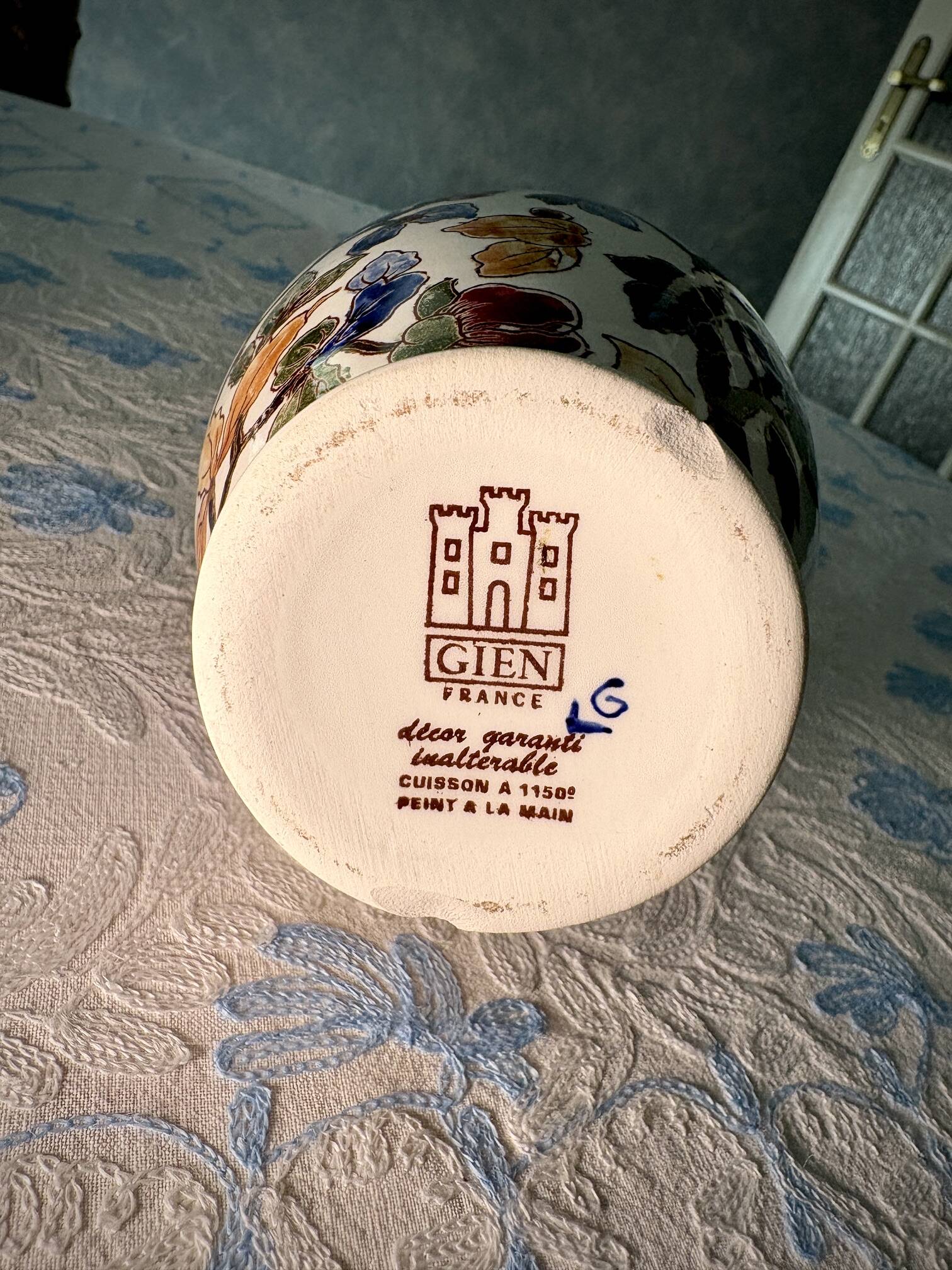 Aiguiere faience de gien