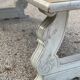 Patinated solid wood dining table, provencal castle