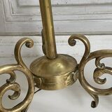 Lampadaire tripode en laiton