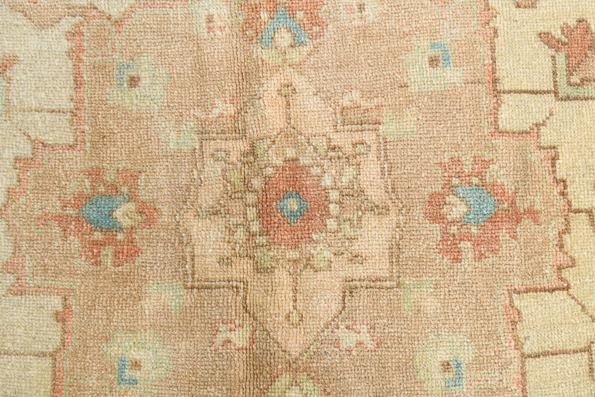 5x8 Peach Red Cream Turkish Rug, 240x164Cm SK 19201