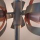 Oxar Space Age floor lamp with light flowers from the 70s.