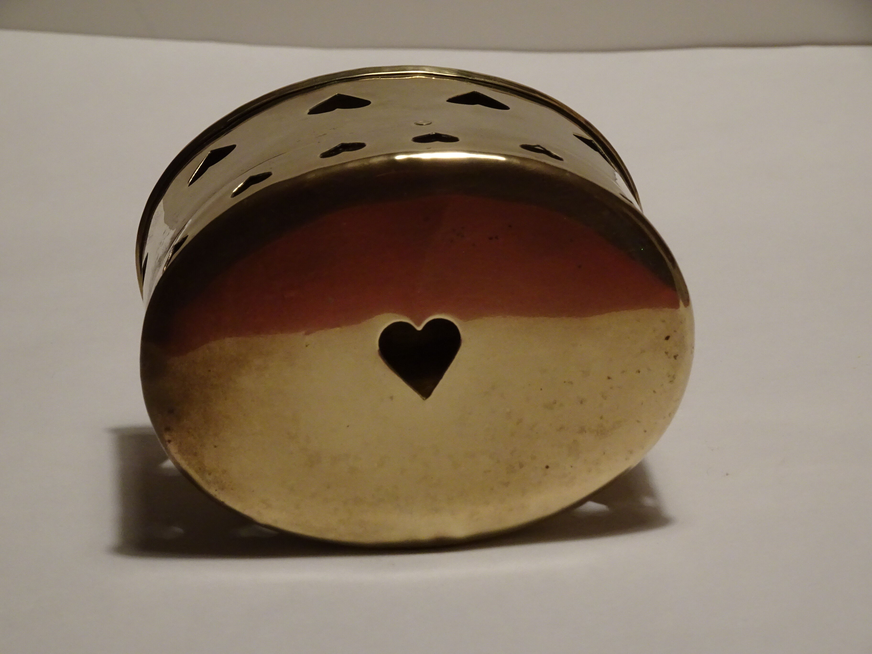 Indian brass box for pot pourri or other 70's