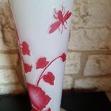 Art nouveau pantin's crystal vase