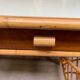 Flat desk in rattan and formica 1970s'