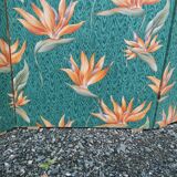 Large vintage fabric screen