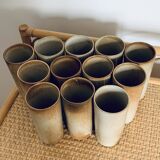 Vintage stoneware orangeade set by Michel Woop