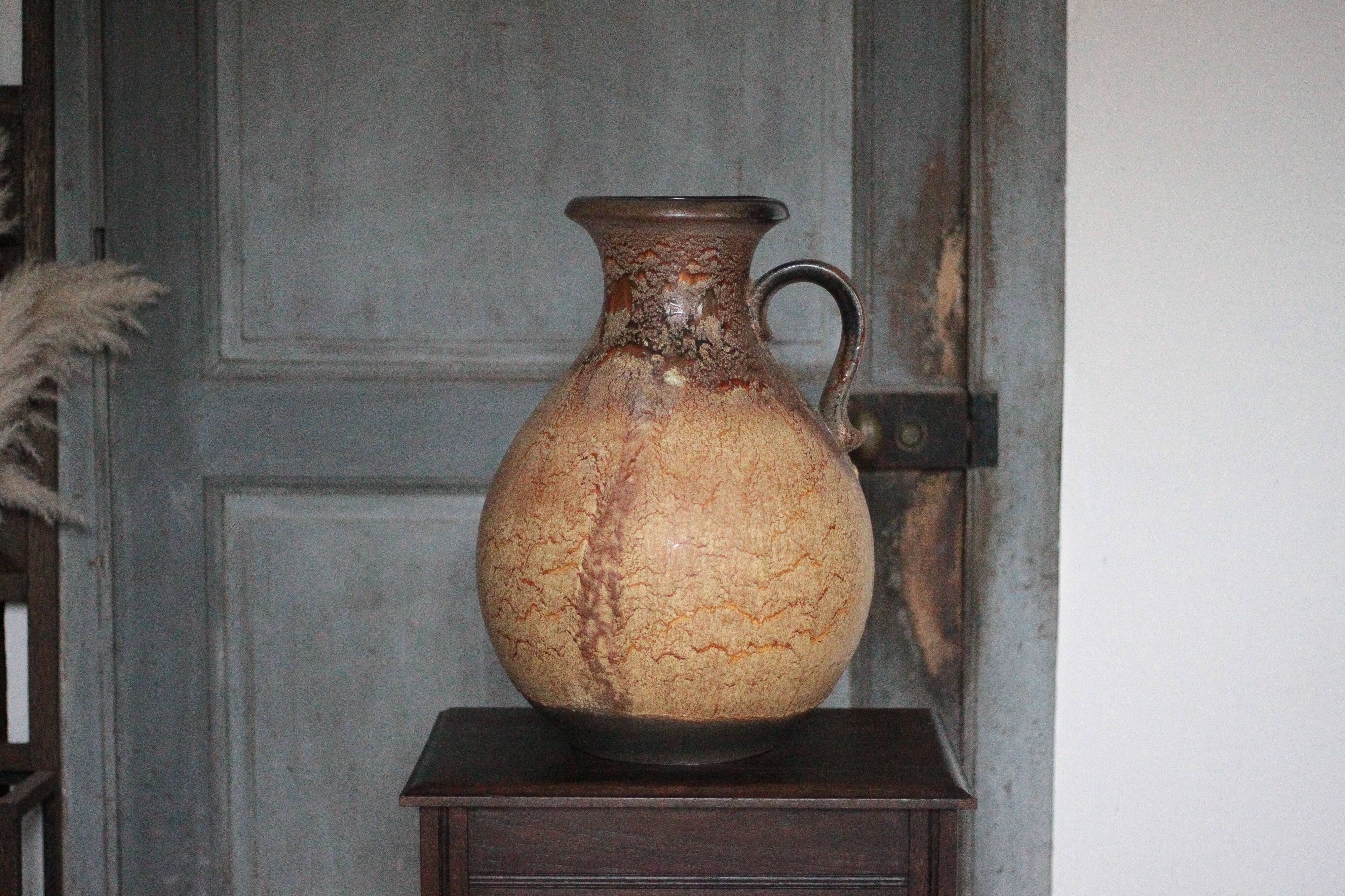 Large ceramic vase 495-48 West Germany, decorative vase, flower pot