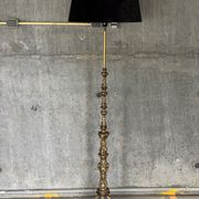 Vintage Boroque Style Brass Floor Lamp