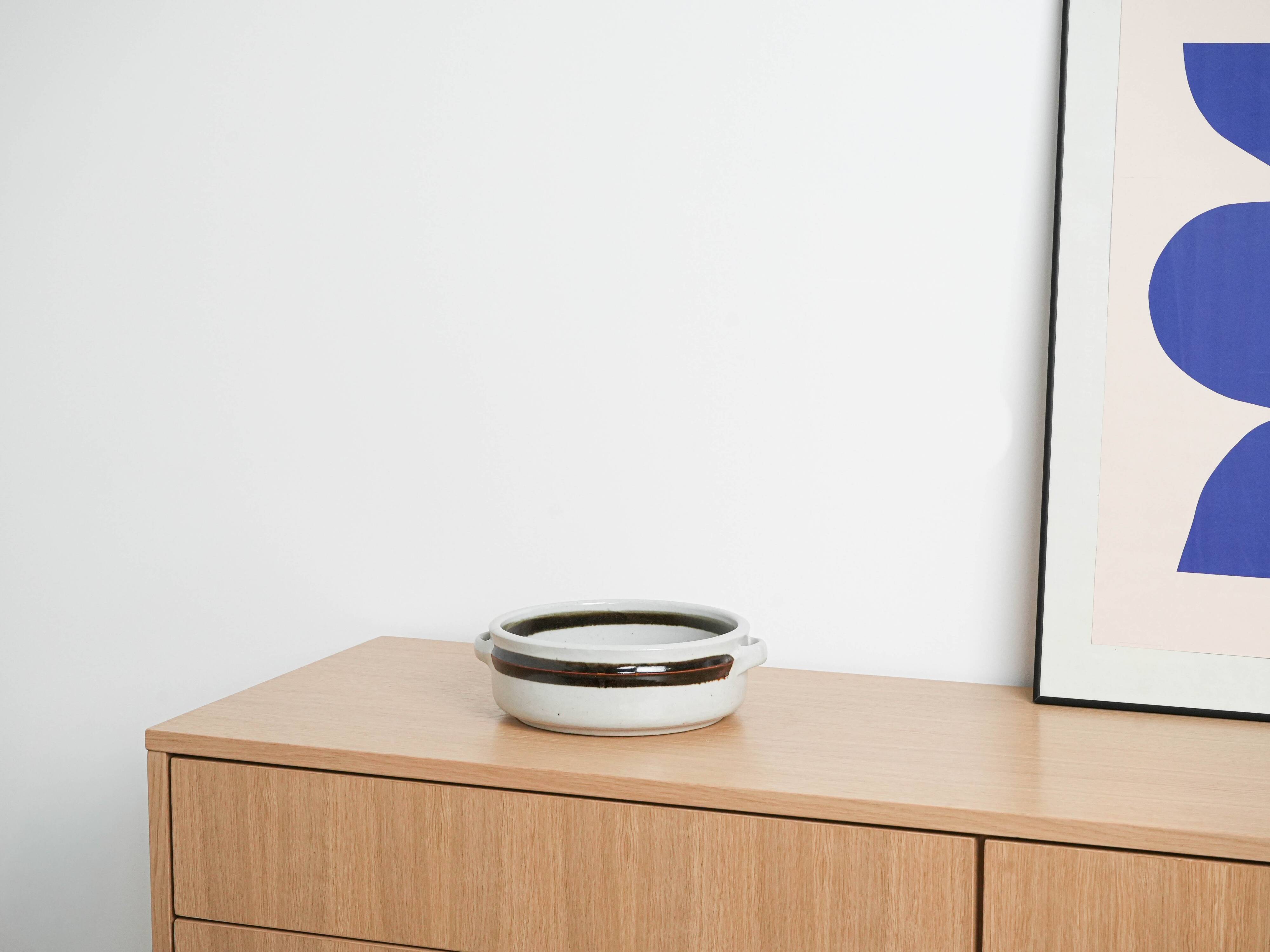 Ceramic bowl, Danish design, 1970s, manufactured by Hanne Stentøj