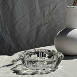 Cendrier en verre à décor géométrique