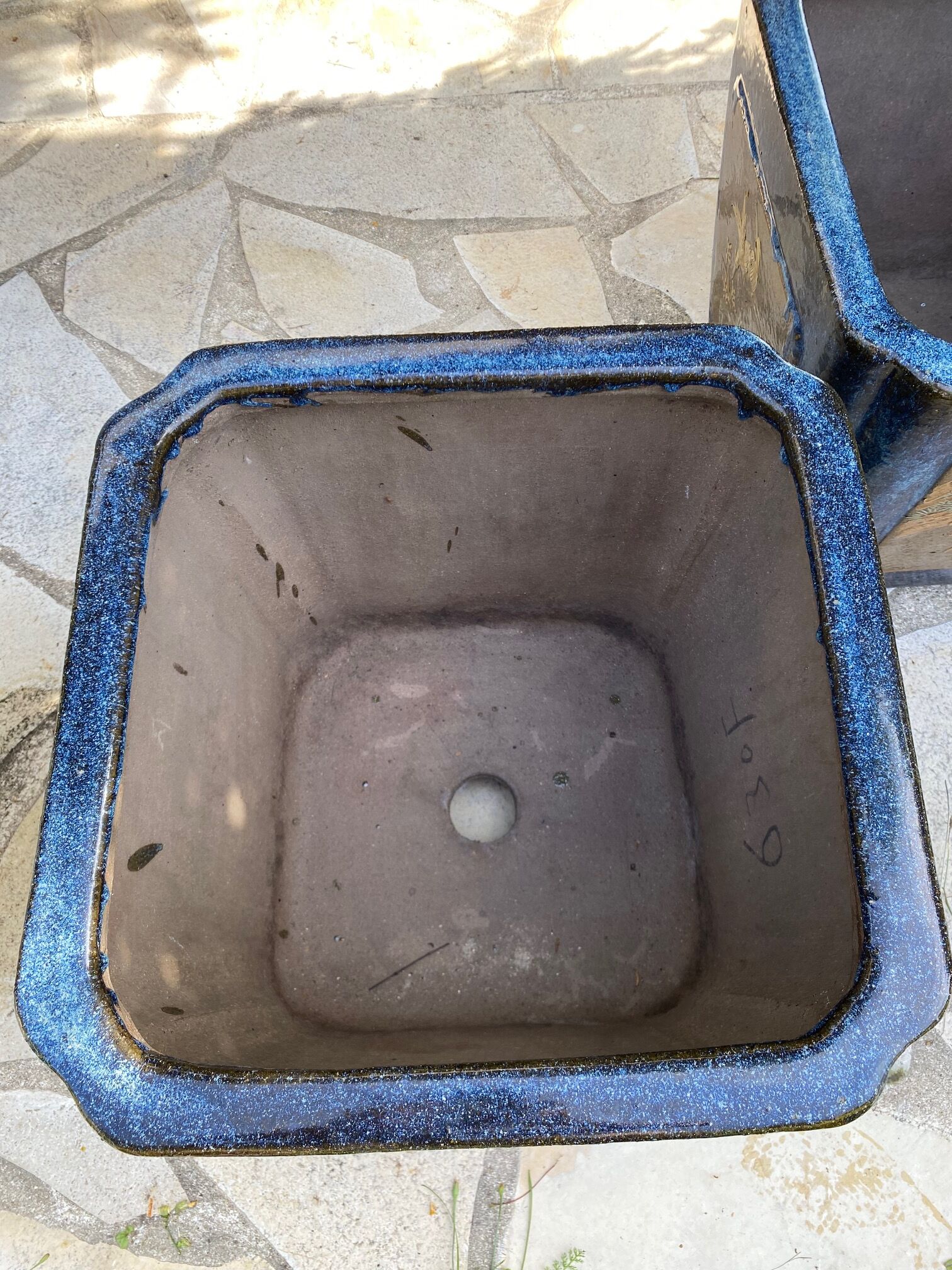 Duo of Large Ceramic Pots