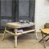 Wicker coffee table