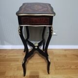 Travailleuse ou table à ouvrage en marqueterie d'époque Napoléon III