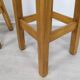 4 tabourets de bar bois vintage
