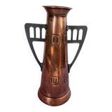 Copper Art Nouveau Vase
