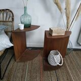 Pair of steel bedsides