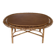 Vintage sun rattan oval coffee table
