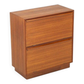 Cabinet à chaussures en teck par G.V. Møbler, années 1960