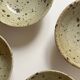 Ceramic ramekins/bowls, stoneware, pyrite, La Borne, France, 1970