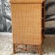 Commode vintage en rotin