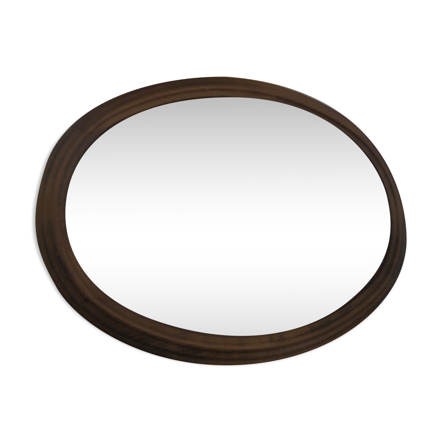 Mirror oval wood molding