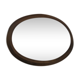 Mirror oval wood molding