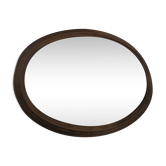 Miroir ovale moulure bois