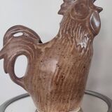 Pichet zoomorphe en céramique Vallauris , forme coq