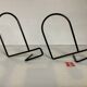 Pair of black metal bookends B