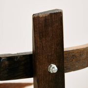 Tabouret de bar en hêtre vintage, années 1970