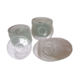 Service assiettes perlées