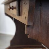 Antique English Pinewood Monastery Table from the 19th Century