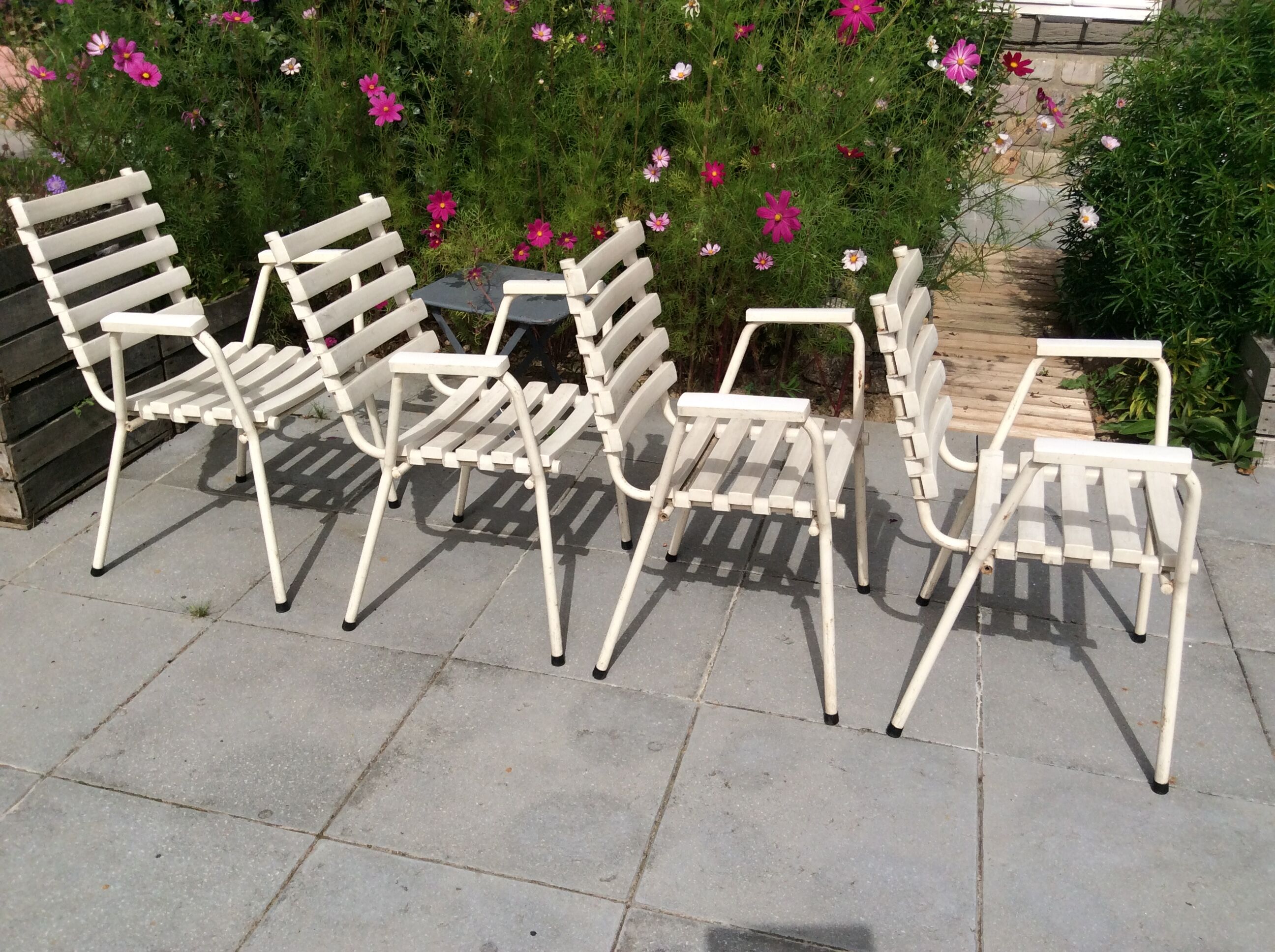 4 fauteuils de jardin