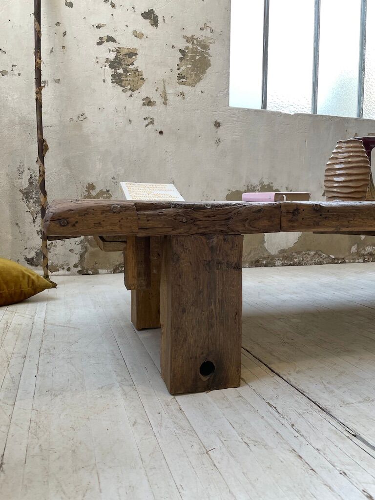 Brutally artisanal oak coffee table