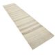Tapis kilim de couloir en jute beige et marron