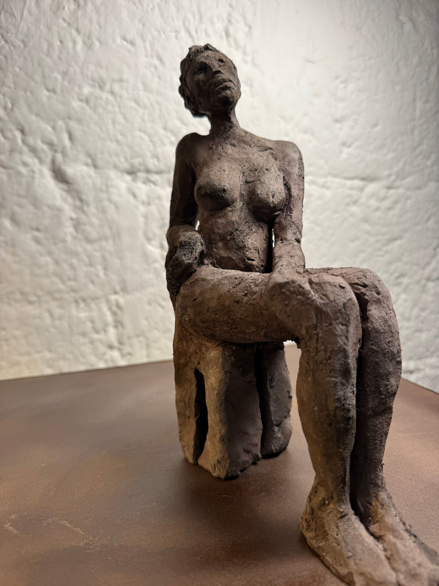 Sculpture étude d’un nu céramique raku