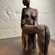 Sculpture étude d’un nu céramique raku