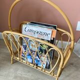 Rattan magazine holders