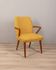 60s vintage armchair in yellow fabric Italian design