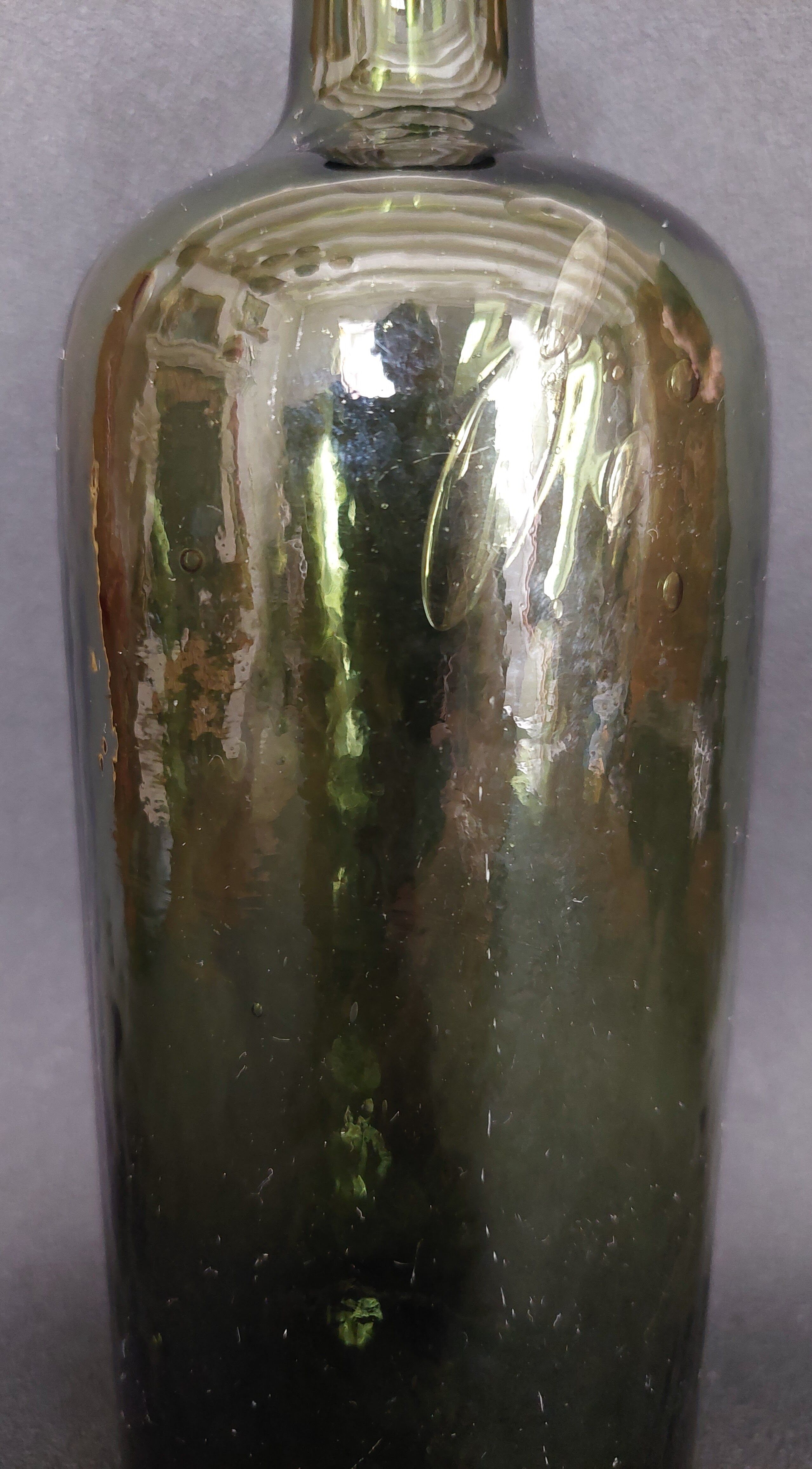 Old glass bottle Hunyadi Janos Bitterquelle early 10th century