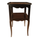 Black bedside table with two shelves, Louis XV style