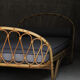 Daybed rotin Louis Sognot 1960