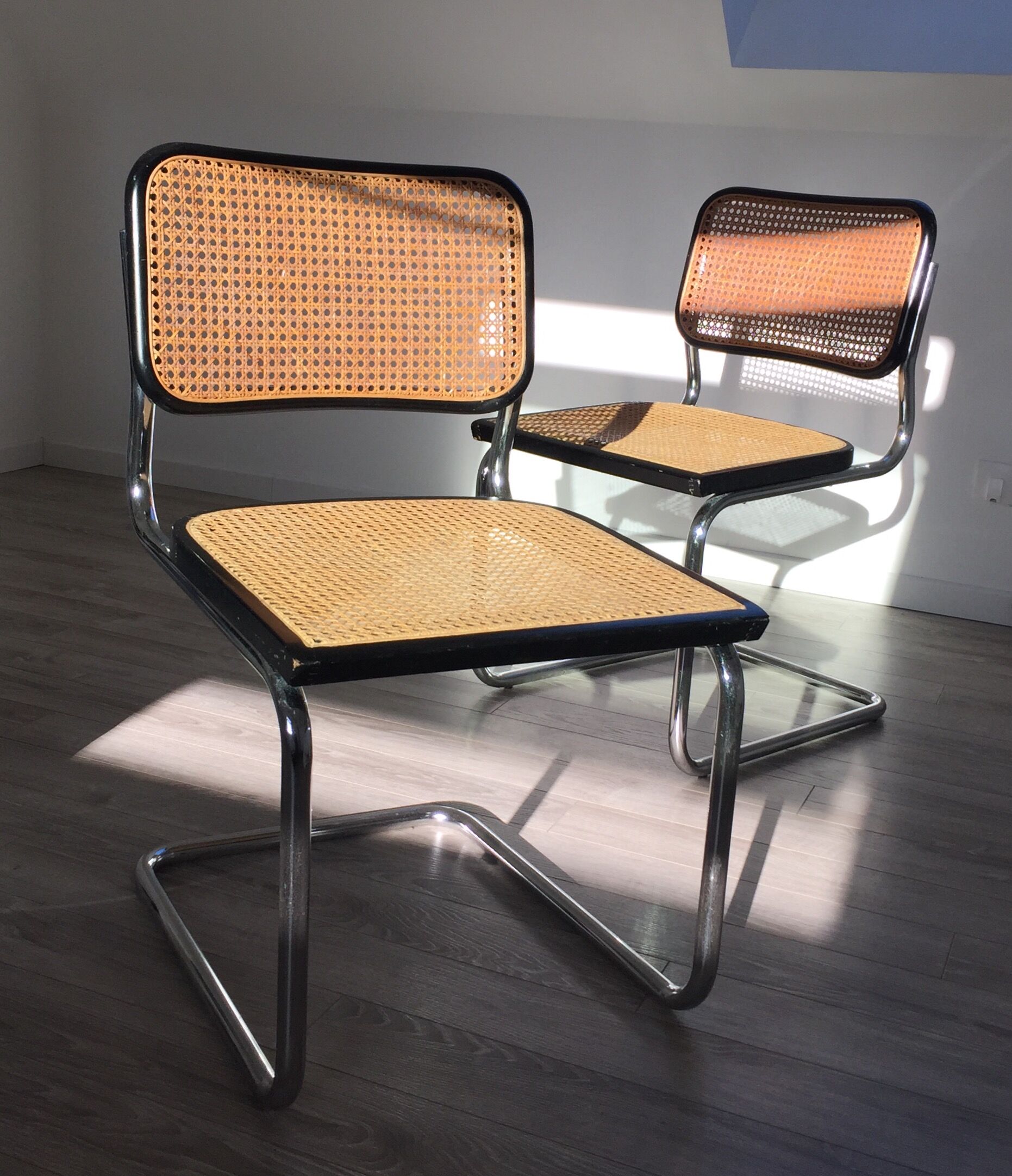 Trio de chaises Marcel Breuer
