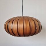 Large Rare Midcentury Veneer Pendant ULUV, 1960s