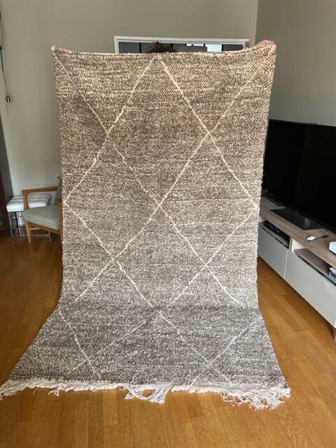 Carpet blessed ouarain speckled beige 254 x 146 cm